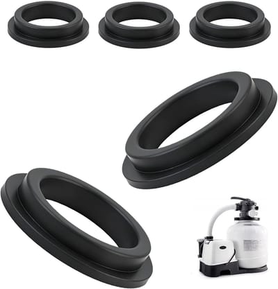 5 Stuks Zwembadafdichtringen voor Filterpomp, Rubber O-Ringen en Reserveonderdelen voor Zwembadinstallatie