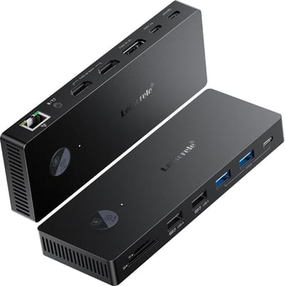 Lemorele TC500 - 13-in-1 USB-C Docking Station - Triple Display 4K@60Hz - 2x HDMI - DisplayPort 100W PD - Gigabit LAN - SD/TF - USB Hub voor Laptop & MacBook