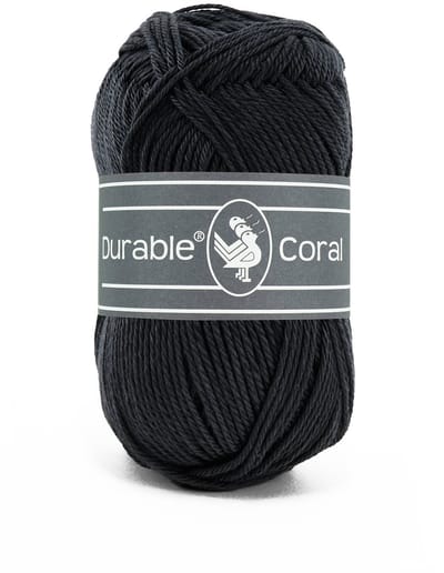 Durable Coral - 324 graphite - Gemerceriseerd Katoen Garen