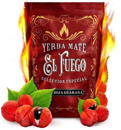 El Fuego Energia Guarana - Smokey Yerba Mate - Extra Stimulerend - Maté met Guarana - 500 gram