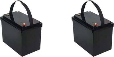 Accu Opslagbox - Batterij Behuizing - Zonne-energie Systeem - Hoge Compatibiliteit - 2x 12V 70Ah - Zwart