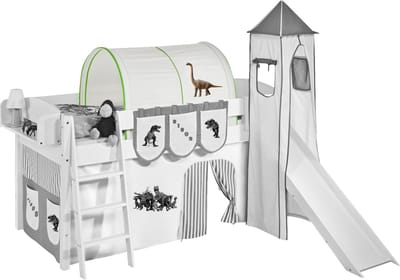 Tunnel Dino Groen voor halfhoogslaper