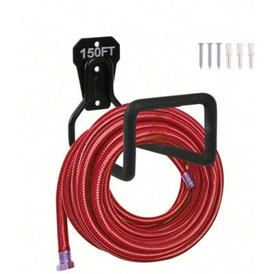 1 stuks Tuinslanghouder, Slanghaspel Heavy Duty Slanghanger, Wandmontage Water Slanghouder Buiten/Binnen Metaal Duurzame Slanghaken Ideaal voor Waterslang one-size
