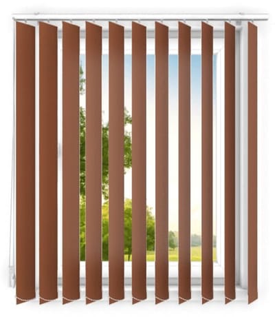 time4blinds - verticale lamellen - lamellen voor kantoorwerkplekken en voor thuis - Slaapkamer Jaloezieën - Keuken Jaloezieën - 80x120 cm - Lichtbruin