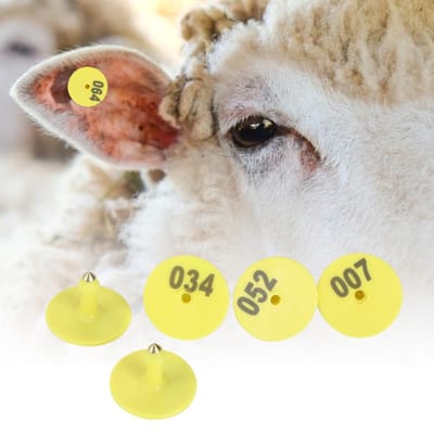 100 stuks Vee Ronde Nummer Oormerk Label Marker Accessoire voor Varken Schaap Rund