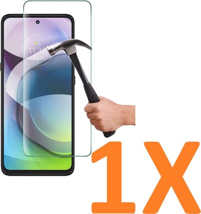 Screenprotector Glas - Tempered Glass Screen Protector Geschikt voor: Motorola Moto G51 - 1x