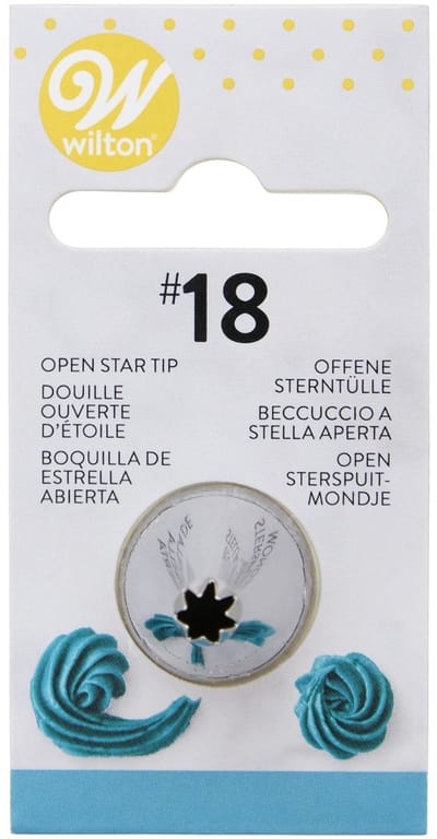 Wilton Spuitmondje - #018 Open Ster - Garneerspuit voor Taartdecoratie