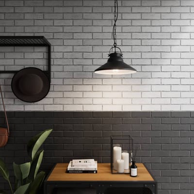 Industriële Hanglamp IRON LOFT Zwart Metaal E27 60W