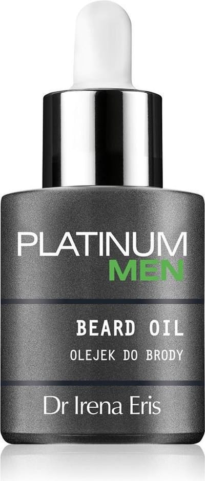 Dr. Irena Eris Platinum Men Beard Maniac Beard Oil 30 ml - Luxe Baardolie Voor Hydratatie En Verzorging - Met Argan-, Amandel- En Druivenpitolie Voor Zachte, Glanzende Baard En Gehydrateerde Huid Zonder Vettig Gevoel