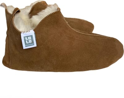LuLu- Leren sloffen / pantoffels gevoerd met Schapenvacht - Maat 46