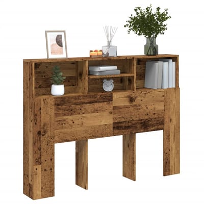 vidaXL - Hoofdbordkast - 140x19x103,5 - cm - oud - houtkleurig