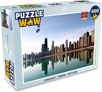 Puzzel Chicago - Toren - Skyline - Legpuzzel - Puzzel 500 stukjes