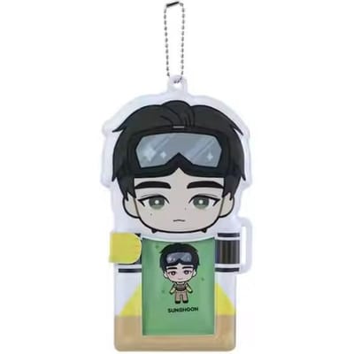 ENHYPEN x MINISO - Kaarthouder met personages die handen vasthouden SUNGHOON
