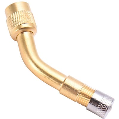 Valve de pneu à Air en laiton à 135 degrés, tige de Valve Schrader avec adaptateur d'extension pour voiture, camion, moto 135  degrees