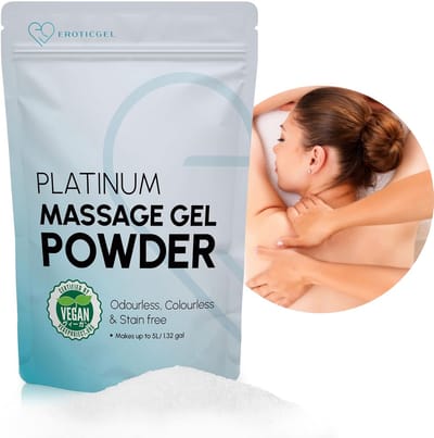 PLATINUM NURU Hydraterende massagegel in poedervorm, zonder parabenen, voor veganisten 50g