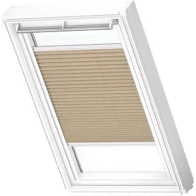 Velux Manueel Lichtdoorlatend Plisségordijn White Line Fhl M04 1277swl Donkerzand