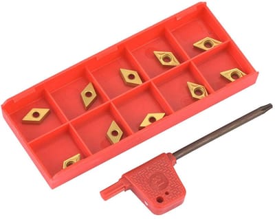 Dailygoods- Carbide Insert 10PCS - Snijplaat Hobby - Snijden van Staal - Verbeterde Snijefficiëntie - Veilig en Duurzaam - Geschikt voor Diverse Bewerkingstaken
