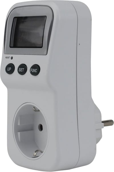 Energiekostenmeter met Overbelastingswaarschuwing en 2 Stroomprijzen