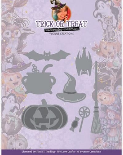 Dies - Yvonne Creations - Trick or Treat - Happy Halloween