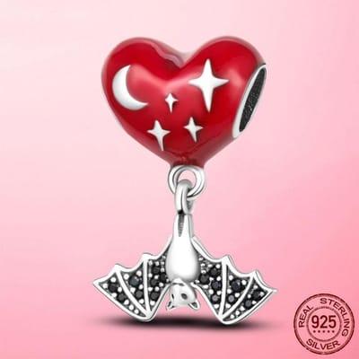 925 Sterling Zilver Ster Maan Kralen Hart Hamsa Fatima Hand Reis Bedel Past Originele Dames Armband Zilver 925 Sieraden Maken red