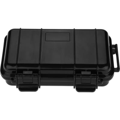 Buitenshuis Schokbestendig en Drukbestendig Waterdichte Verzegelde Doos Survival Opbergkoffer (B) black