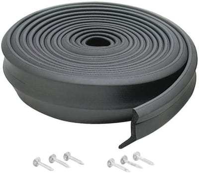 Garagedeur Afdichting - Tochtstrip Deur - Tocht Buiten Houden - Flexibel EPDM Rubber - 275 cm - Zwart