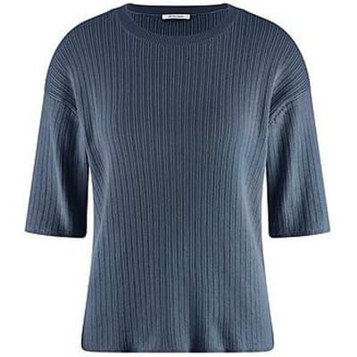 Trui ronde hals 100% SUPIMA-katoen Van Peter Hahn blauw