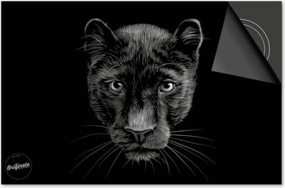 Inductie beschermer 60x60 - afdekplaat inductie mat - Dietrix Kookplaat beschermer - Exclusief - Dieren - Zwarte Panter