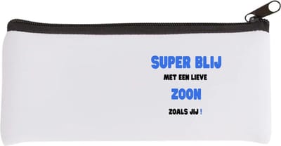 Akyol - super blij met een lieve zoon zoals jij Etui - Zoon - de liefste zoon - verjaardag - cadeautje voor zoon - zoon artikelen - kado - geschenk - 20 bij 9 cm