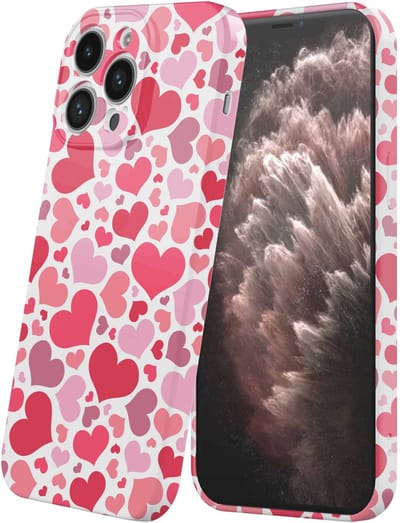 Smartphonica Telefoonhoesje Geschikt voor iPhone 11 Pro Max met Hartjes Opdruk - Flexibel Softcase TPU - Backcover Case Hearts Design geschikt voor iPhone 11 Pro Max