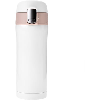 Bouteille d'eau isotherme sous vide en acier inoxydable Tasse de voyage Tasse à café Thé 350 ml White