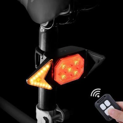 SVN®Richtingaanwijzer Fiets - Knipperlicht - Knipperlicht Draadloos – Zwart - 13cm x 4cm x 4cm