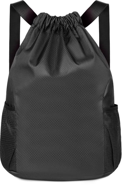 Dailygoody - Rugzak met trekkoord - Waterdicht - Lichtgewicht - Sporttas met schoenenvak - Perfect voor sport, school en reizen