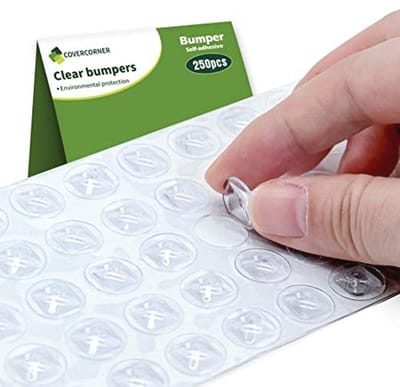 Rubberen kastdeurbumpers - 250 stuks - Doorzichtige bumpers voor kastdeuren