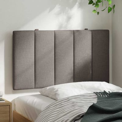 vidaXL - Hoofdbordkussen - "Hanko" - 80 - cm - stof - taupe