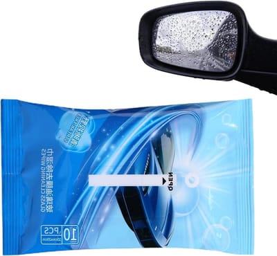 Auto Interieur Doekjes - Glas Reiniging - Streeploos Zicht - Verwijdert Oliefilm - 10 of 15 Stuks - Wit