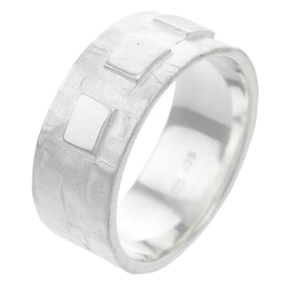 Behave – 925 sterling zilveren ring – Zilver – Handgemaakt – Dames – 8,5 mm breed