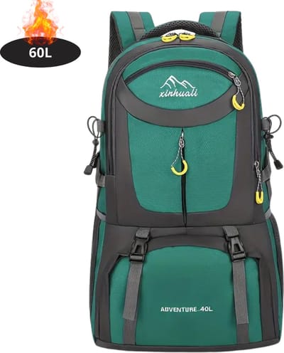 Livano Rugzak - Dames - Heren - Meisje - Jongens - Backpack - Outdoor - Groen - 60L