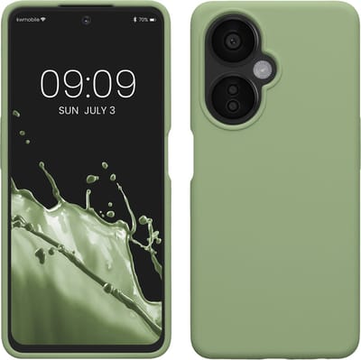 kwmobile telefoonhoesje geschikt voor OnePlus Nord CE 3 Lite 5G / Nord N30 5G - Hoesje met siliconen coating - Smartphone case in lichtgroen
