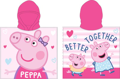 Peppa Pig badponcho 55x110cm Better Together sneldrogend