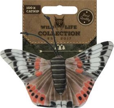 Wild Life Collection Cat - Speelgoed voor Katten - Kattenspeelgoed met Kattenkruid - Kattenspeeltjes – Knuffel met Catnip - Admiraalvlinder