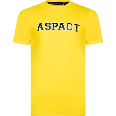 Aspact Legend Tee Yellow Maat: M | Tops Outlet | Unisex | Geel