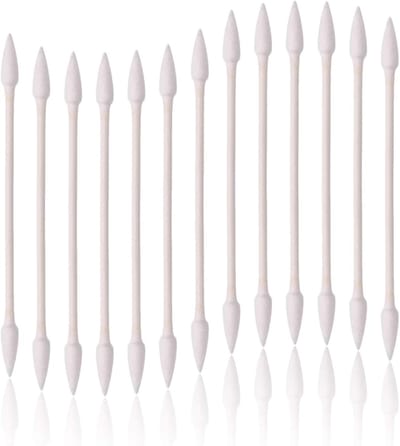 Wattenstaafjes Dubbele Punt - Katoen Swabs - Cosmetische Toepassingen - Papieren Stokjes - 800 Stuks - Wit