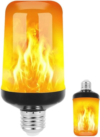 E27 Vlam Gloeilamp - Energie Efficiënte 5W Flame Bulb voor Binnen en Buiten Gebruik (2 Stuks)
