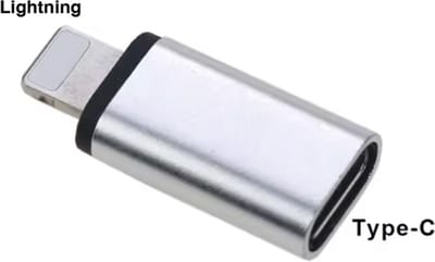 CHPN - USB-C naar Lightning - Adaptertje - Lightning - USB-C - Koppelstukje - Koppelstukje geschiktt voor Apple snoertje - Zilverkleurig - Compacte adapter