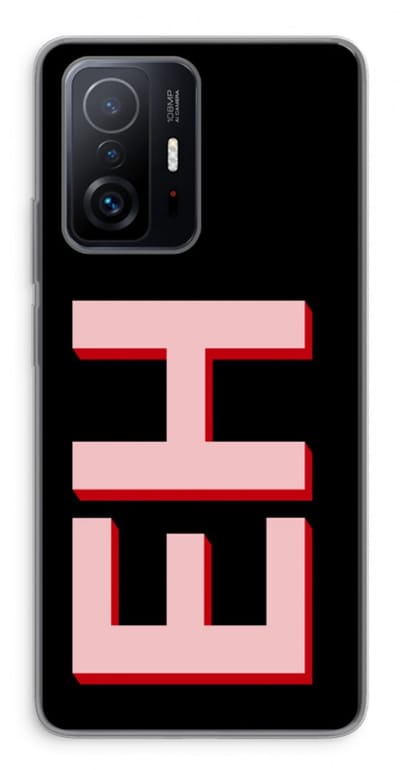 Gepersonaliseerd - Case Company® - Hoesje geschikt voor Xiaomi 11T hoesje - Monogram - Soft Cover Telefoonhoesje - Bescherming aan alle Kanten en Schermrand