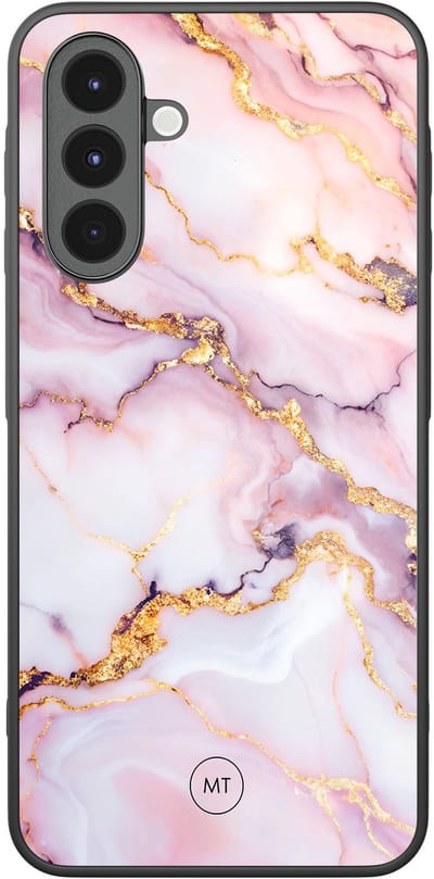 Hoesje geschikt voor Samsung Galaxy A16 - Marble pink - TPU Hard Case Backcover - Roze - Mooie Telefoonhoesjes