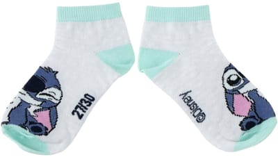 Disney Stitch Sokken 7 Paar – Kindersokken Meisjes – Enkelsokken – Multicolor