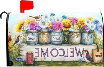 Brievenbus Cover Bloemen - Brievenbus Decoratie Postbox - Tuin Aankleden - Waterdicht Oxford Doek - 45 X 50 Inch