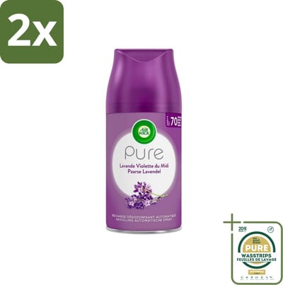Air Wick Freshmatic - Luchtverfrisser Navulling - Pure Fresh Lavendel - 250ml - Voordeelverpakking - 2 stuks - Air Wick Freshmatic - Geurverspreider
